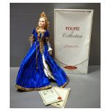 Mundia La Dame et la Licorne (The Lady And The Unicorn) Porcelain Doll, 24" High, With COA, In Box