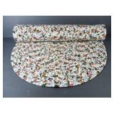 Braided Rug With Floral Design, 26" W x 45" L