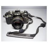 Minolta X-700 35mm Camera, Additional Kalimar 1:3.9 80-200mm Lens, Minolta Auto 200x Flash, Carry Ca