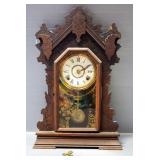 Seth Thomas Antique Eight Day Mantel Clock, With Winding Key