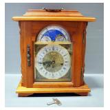 Emperor Moon Dial Carriage Clock, With Winding Key
