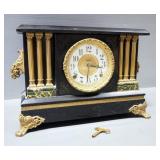 E. Ingraham Column Shelf Clock, With Winding Key
