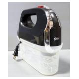 Sunbeam Oster Hand Mixer With Beaters And Self-Contained Storage, Powers On, Sunbeam Milk Glass Mixi