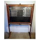Wood Framed, Double Sided School House Standing Chalk Board 71.75" x 51.25"