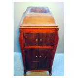 Antique Victrola XI By Victor Talking Machine Company Top Is Locked, No Key Or Handle, 43" x 20" x 2