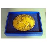 Colt Firearms Second Edition Brass Belt Buckle, Brannigan Limited Edition John Wayne Belt Buckle, NR