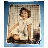 Vintage Wall Hangings, Including Metal Helmet, Shirley Temple, America