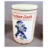 Food Storage Tins Including , Cracker Jacks, Potato Chips, Campfire Marshmallows, And Leather Bound 