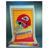 Kansas City Chiefs 30" x 44" Wall Banners Qty 2, One Autographed By Otis Taylor #89