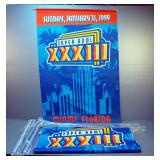 Super Bowl XXXIII Wall Banner Assortment, Various Styles, Sizes And Graphics, Qty 5