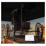 Late 1800s Kratzer Carriage Company Horse Drawn Doctors Buggy, 2 Seat Carriage