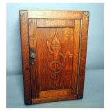 Antique Oak "Blood Purifier" Cold Storage Cabinet, 14" x 11" x 14"