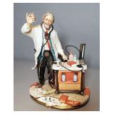 Vintage Capodimonte Porcelain "El Dottore" Doctor Sculpture, 9" x 7" x 5"