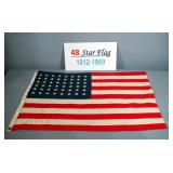 Antique 48 Star American Flag, 24" x 36"