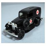 Ertl Die Cast Model 1918 Ford Model T American Red Cross Runabout Coin Bank And 1932 Ford Mobile Dis