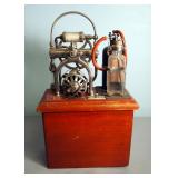 C. M. Sorensen Co Embalming Mortuary Pump In Wood Box
