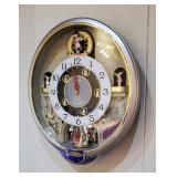Seiko Charming Bell Melodies In Motion Wall Clock, 17" x 14.5", Play 6 Christmas Songs