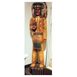 Carved Wood Drug/Cigar Store Indian Chief, Circa 1900, 7