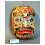 Northwest Coast Indians Ceremonial Mask, Circa Late 1800s, 15.5" x 11"
