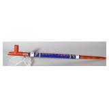 Authentic Sioux Indian Social Smoking Pipe, Beaded Stem, Catlinite Stone Head With Wood Mouthpiece, 