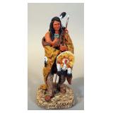 Daniel Monfort Original Western Sculpture Native American Chief, Signed By Artist, 11.5" Tall