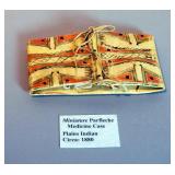Miniature Parfleche Case, Circa 1880, Dance/ Coup Stick, Qty 2