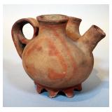 Hohokum Indians (Southern Arizona) Ceremonial Pottery Pitcher, Circa 800 BC - 100 AD, 5" Tall