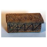 Inca Indian Miniature Sarcophagus, Circa 1100 AD, 8" x 3" x 3"