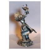 Medicine Man "Spirit Of The Dakotas", Pewter Sculpture By Jim Ponter, Circa 1980s, 13" Tall