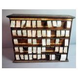 Antique Wood 5 Drawer Pharmacy Labeling Cabinet, Circa. 1900, 19.5" x 23.75" x 7"