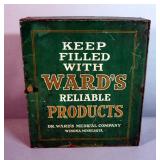 Metal 4 Compartment " Dr. Wards Medical Company" Medical Cabinet, 15.75" x 13.5" x 4.25"