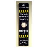 Metal Thermometer "Ex-Lax" Advertising Sign, 36" x 8"