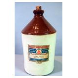 Handled Crock, Magnus, Mabee, & Raynard, 1 Gal. Lime Juice