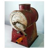 Antique Jones Excelsior Mixer & Sifter, No. 1, Pat. 1887, With Metal Crank And Wood Handle, 15.5" Ta
