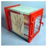 Glass And Metal 2 Shelf San Cura Ointment Medical Cabinet, 9.75" x 12" x 7.25"