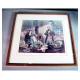 Framed Matted Under Glass "The Father Of American Pharmacy" Print, By Dean Cornwell, 21" x 23"