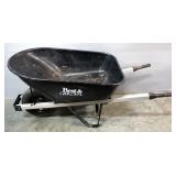 Best Garden Flat Free Tire Wheelbarrow With Metal Handles