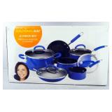 Rachael Ray 10 Piece Porcelain Nonstick Cookware Set, NIB