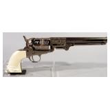 F. Lli Pietta .44 Cal 6-Shot Black Powder Revolver SN# 756222, W. L. Ormsby Engraving On Cylinder, I