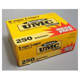 Remington UMC 9mm Luger Ammo, Approx 250 Rds, Local Pickup Only