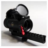 Red Dot Sight On Rail With Butler Creek Caps