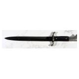 Fixed Blade Knife, 10" Blade, In Metal Sheath