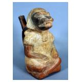 Pre-Columbian Stirrup Vessel, Chimu Culture (c. 750-1000 AD), Glazed Thin-walled Pottery From Northw