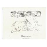 Pablo Picasso (Spanish, 1881-1973) Autographed Litho, Signed In Pencil, Embossed, 8.5" x 11", From E