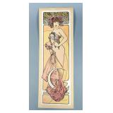 Alphonse Mucha (Czech, 1860-1939) Drawing Of Woman For Cocorico Magazine, 5.5" x 15.5"