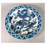 Emperor Kangxi (1661-1722) Qing Dynasty Imperial Dragon Charger, 10.5" Diameter
