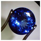 Loose Round Shape Gemstone, Believed To Be Tanzanite, Approx .49 g (2.45 ct)