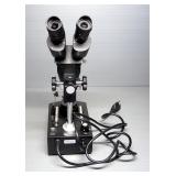 Gemology 10X/30X Microscope With Light And Clamp, Powers On