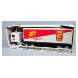 Nylint Cadet GMC Peter Pan Peanut Butter Pressed Metal Cabover 18-Wheeler, 21.25" Long, In Box