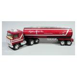 Nylint GMC Nylint Oil Co Pressed Metal Cabover 18-Wheeler Tanker, 21.5" Long